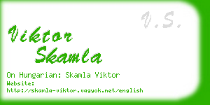 viktor skamla business card